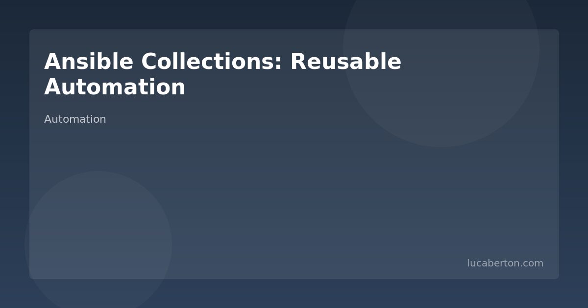 Ansible Collections best practices