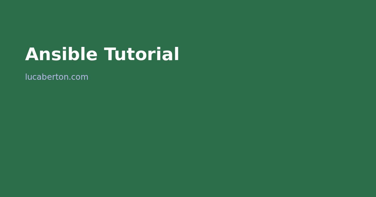 Ansible tutorial for beginners 2026