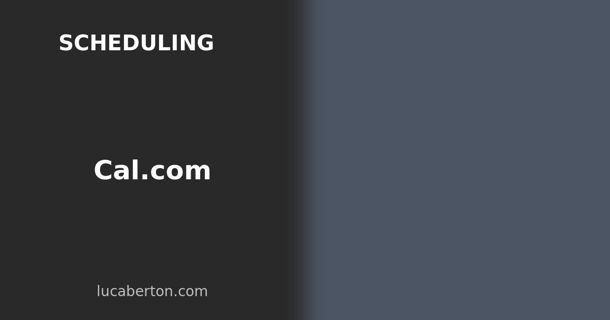 Cal.com: The Open-Source Scheduling Platform You Can Self-Host
