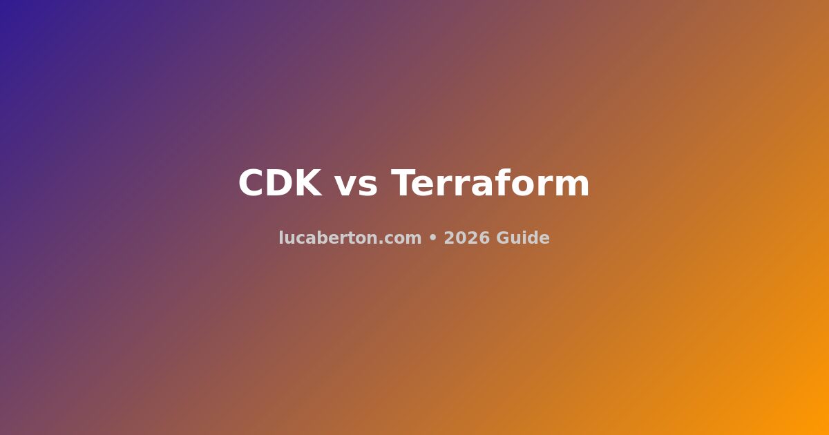 CDK vs Terraform 2026: IaC Comparison with Code Examples