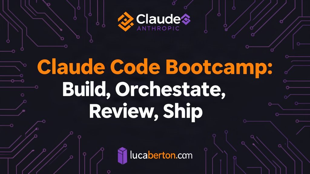 Claude Code Bootcamp: Build, Orchestrate, Review, Ship
