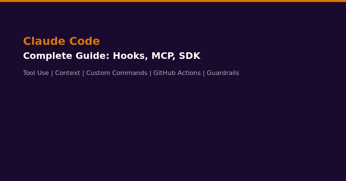 Claude Code Complete Guide Hooks MCP SDK 2026