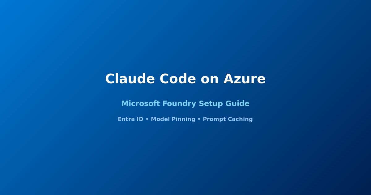 Claude Code on Microsoft Foundry Azure setup