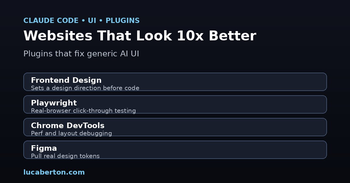 Six Claude Code plugins that improve website UI and design