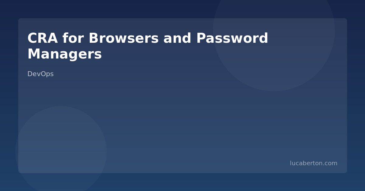 CRA Compliance for Browsers and Password Managers (EN 304 617-618)