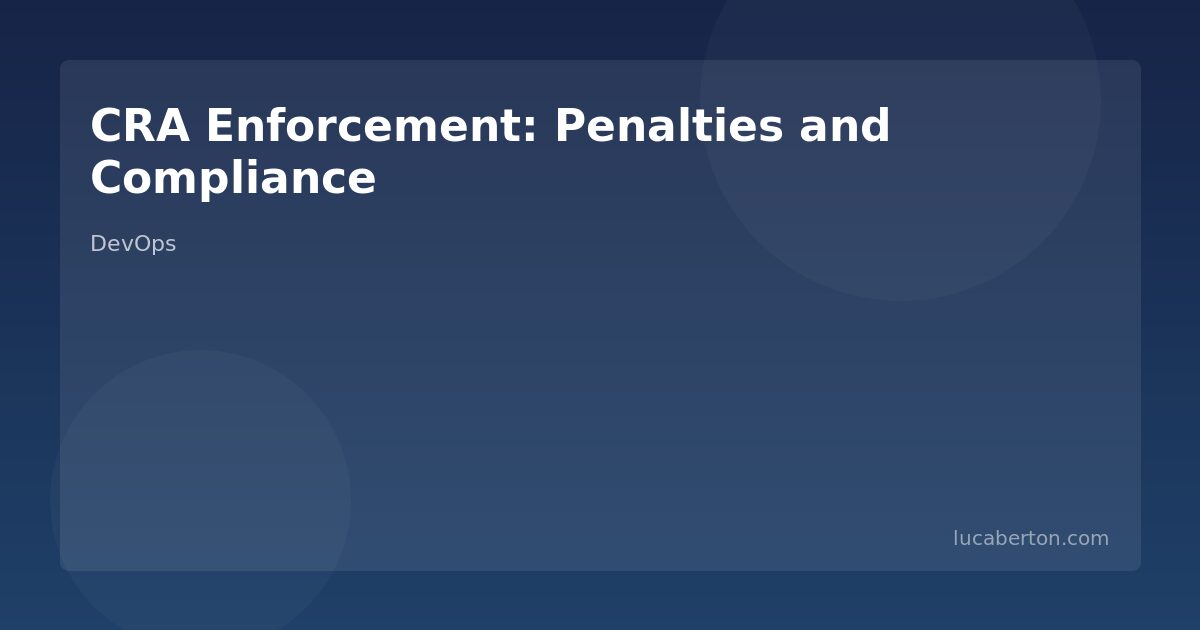 CRA Enforcement: Penalties, Market Surveillance, and What Happens If You Don't Comply
