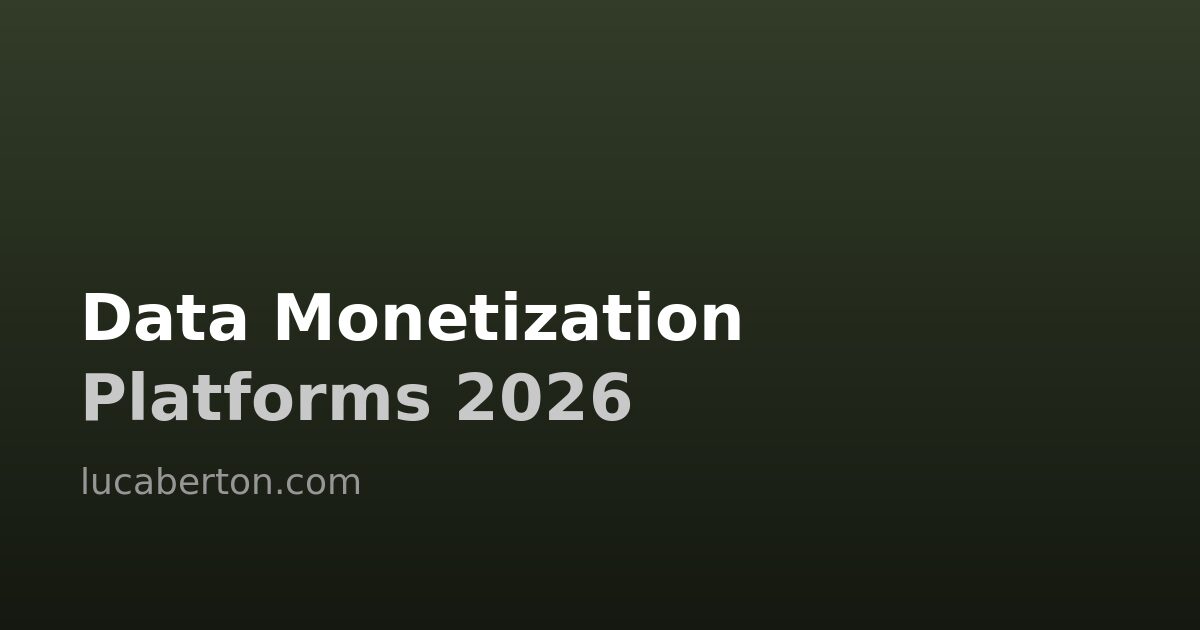 Data Monetization Platforms: Turning Enterprise Data into Revenue in 2026