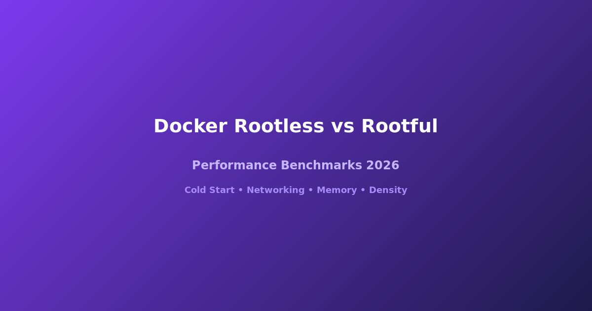 Docker rootless vs rootful performance benchmarks 2026