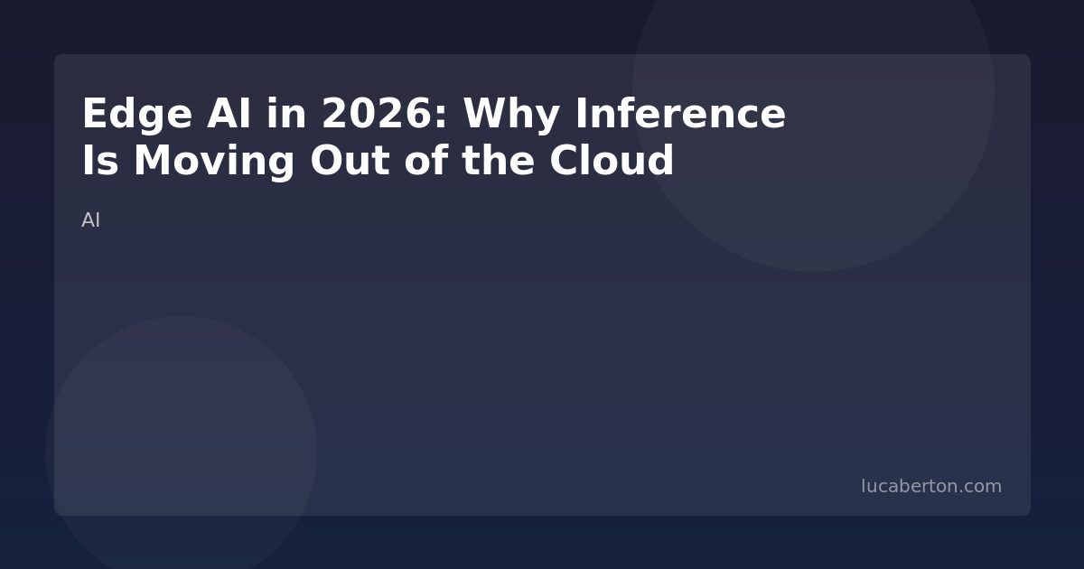 Edge AI inference