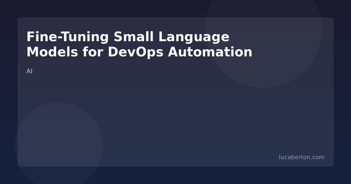 Fine-tuning small language models
