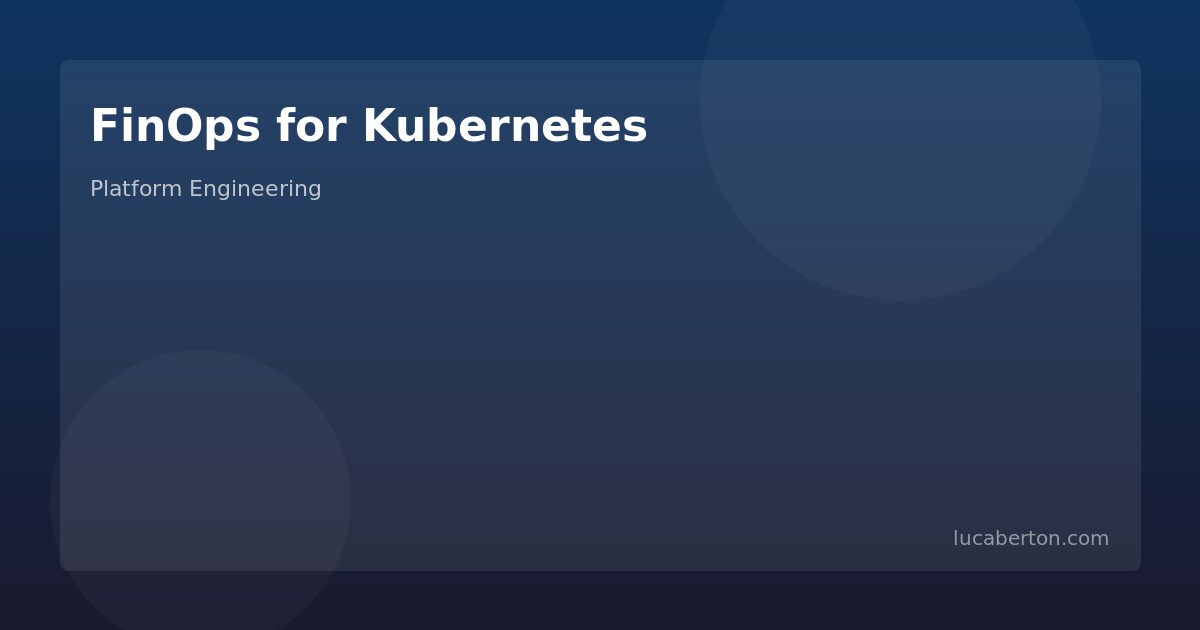 FinOps Kubernetes cost allocation