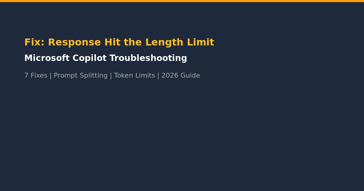 Fix Copilot response hit the length limit error