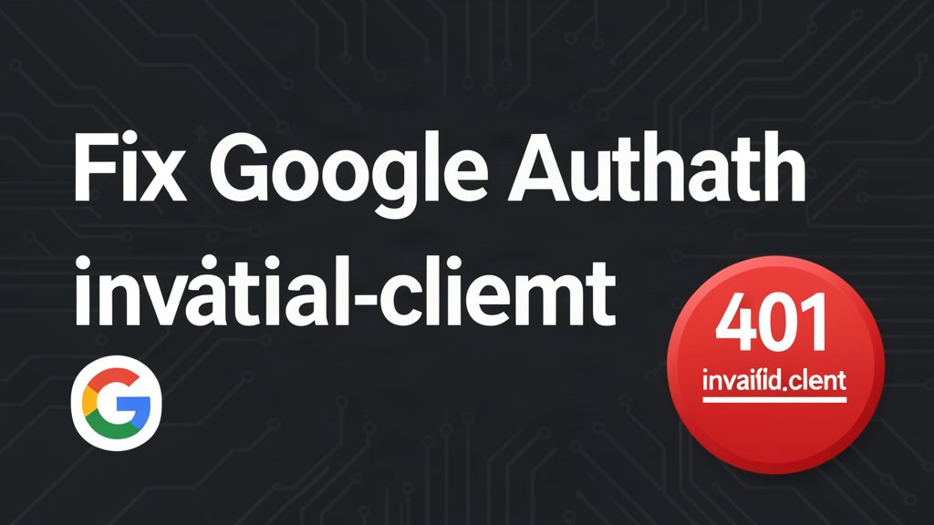 Fix Google OAuth invalid_client Error 401