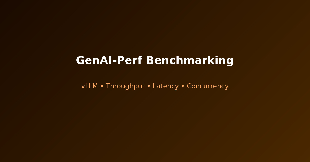GenAI-Perf NVIDIA LLM inference benchmarking tool