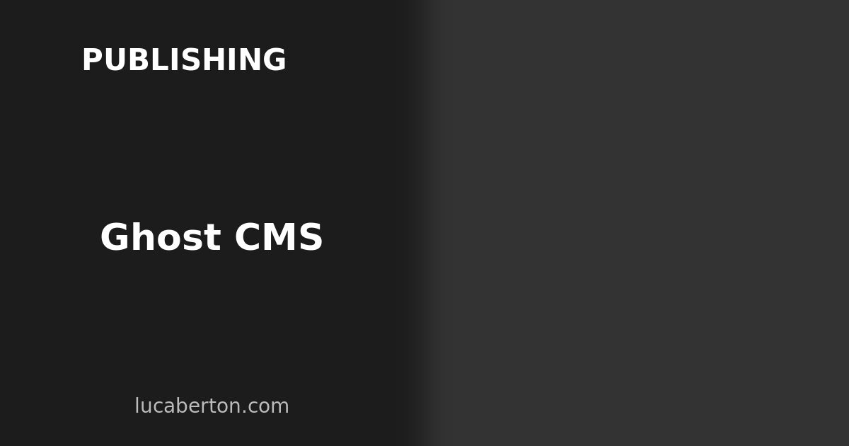 Ghost CMS: Headless Publishing Platform on Kubernetes