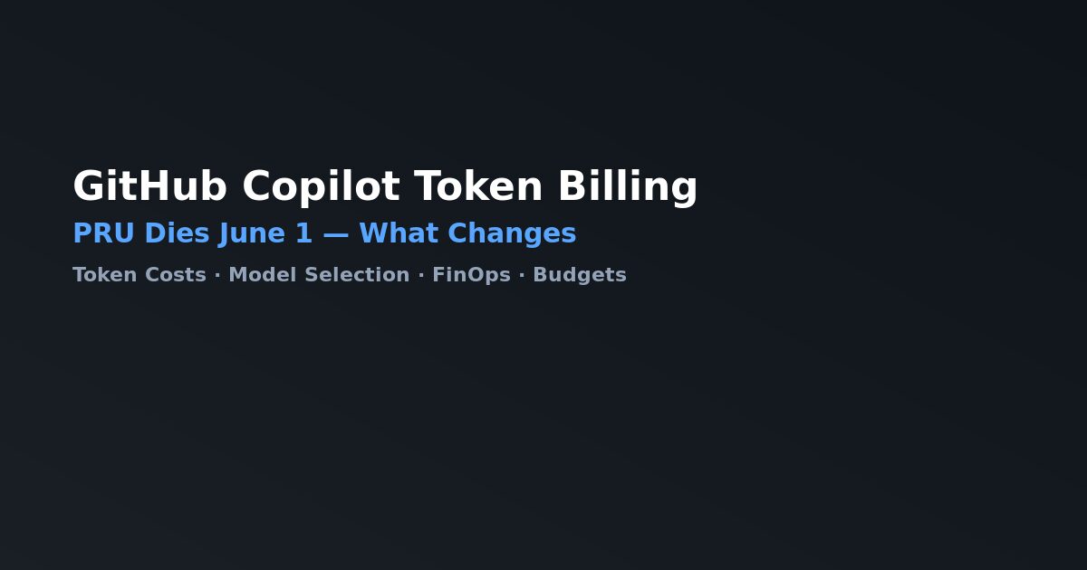 GitHub Copilot Token-Based Billing replacing Premium Request Units
