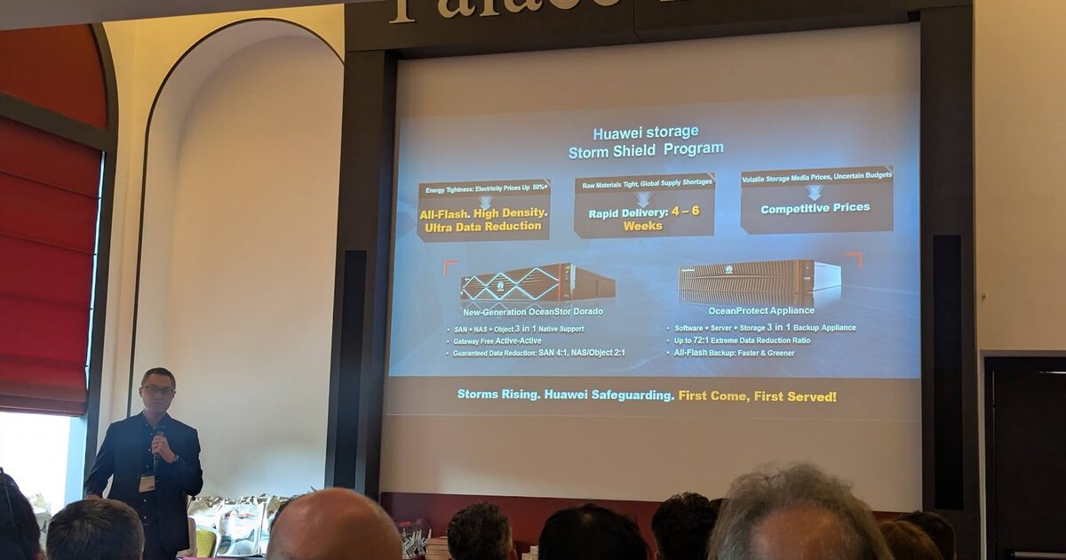 Huawei Storage Storm Shield Program presentation at Huawei Summit 2026