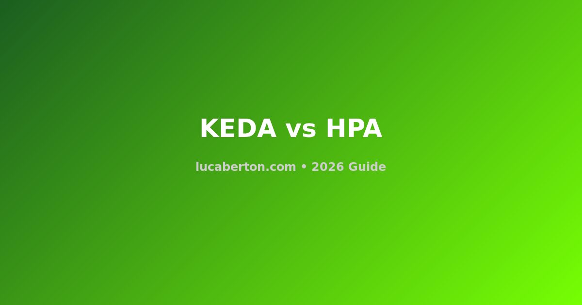 KEDA vs HPA: Kubernetes Autoscaling Compared (2026 Guide)