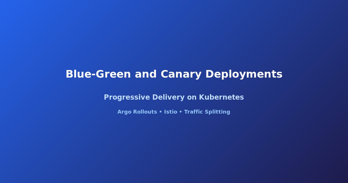 Kubernetes blue-green canary deployments guide