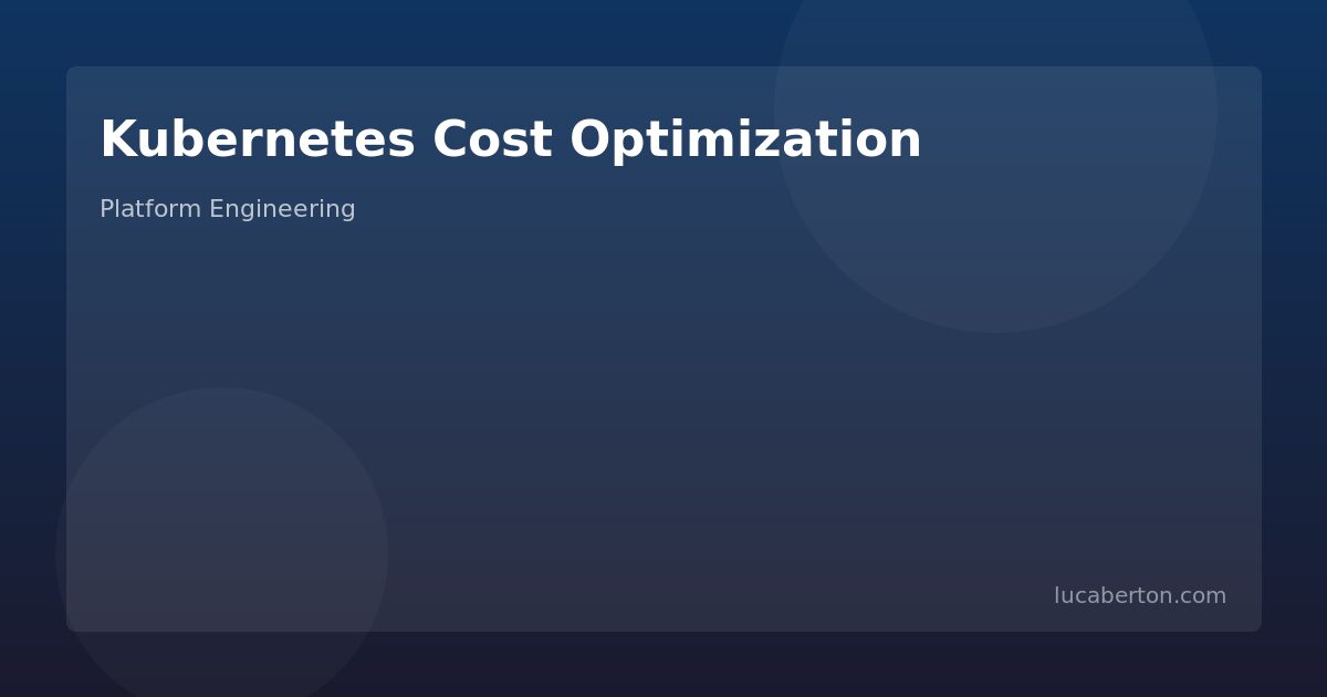 Kubernetes FinOps cost optimization