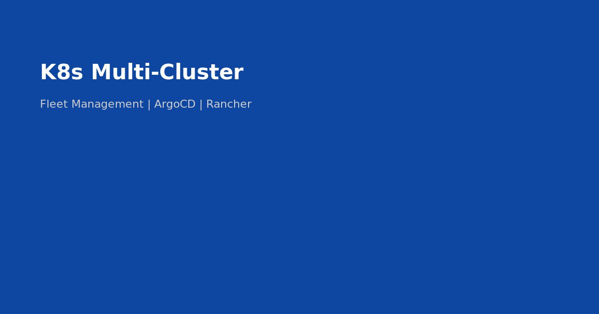 Kubernetes Multi-Cluster Management Enterprise 2026