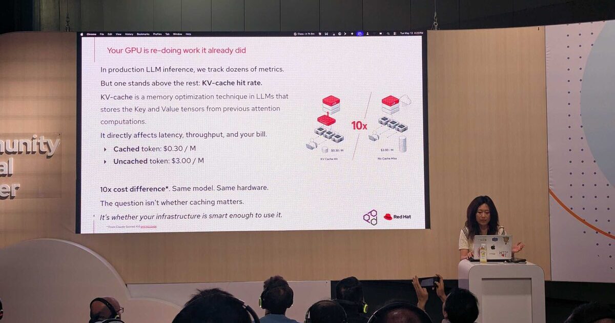 llm-d KV-cache aware routing presentation at Red Hat Summit 2026