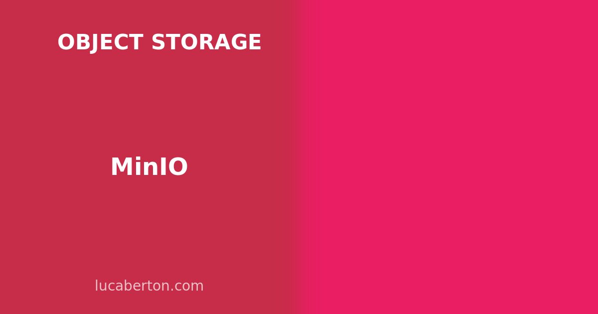MinIO: S3-Compatible Object Storage on Kubernetes