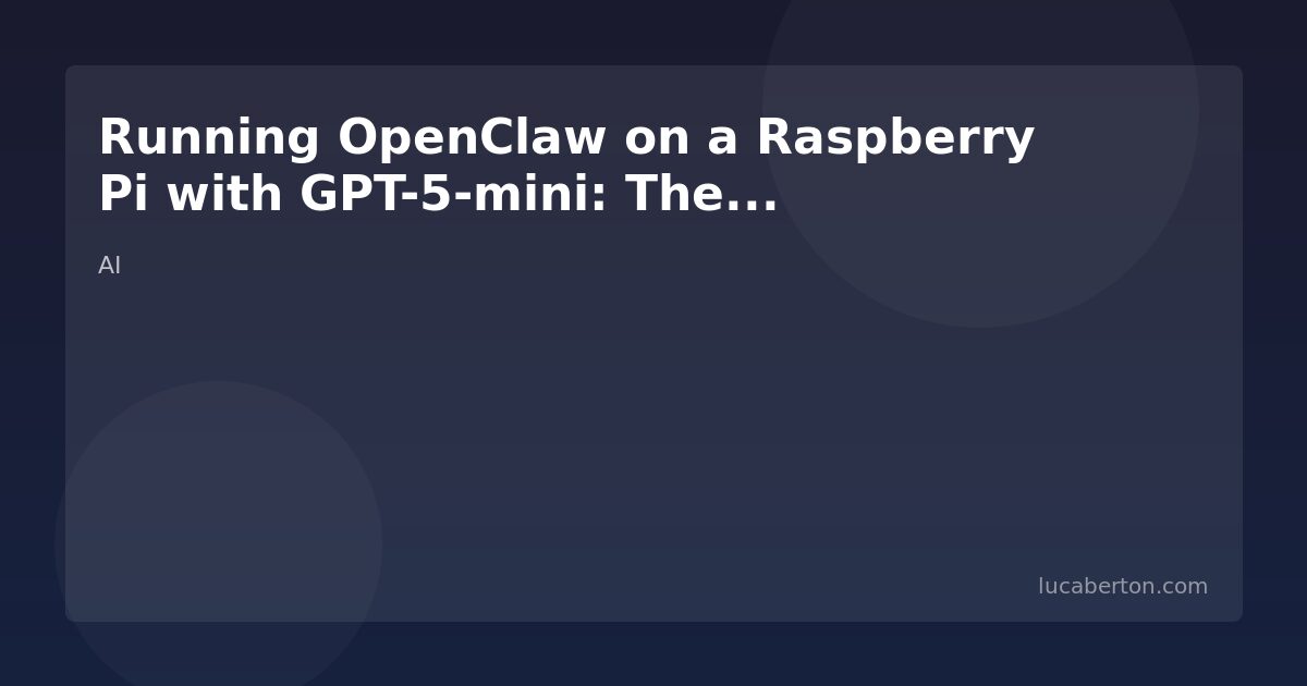OpenClaw on Raspberry Pi
