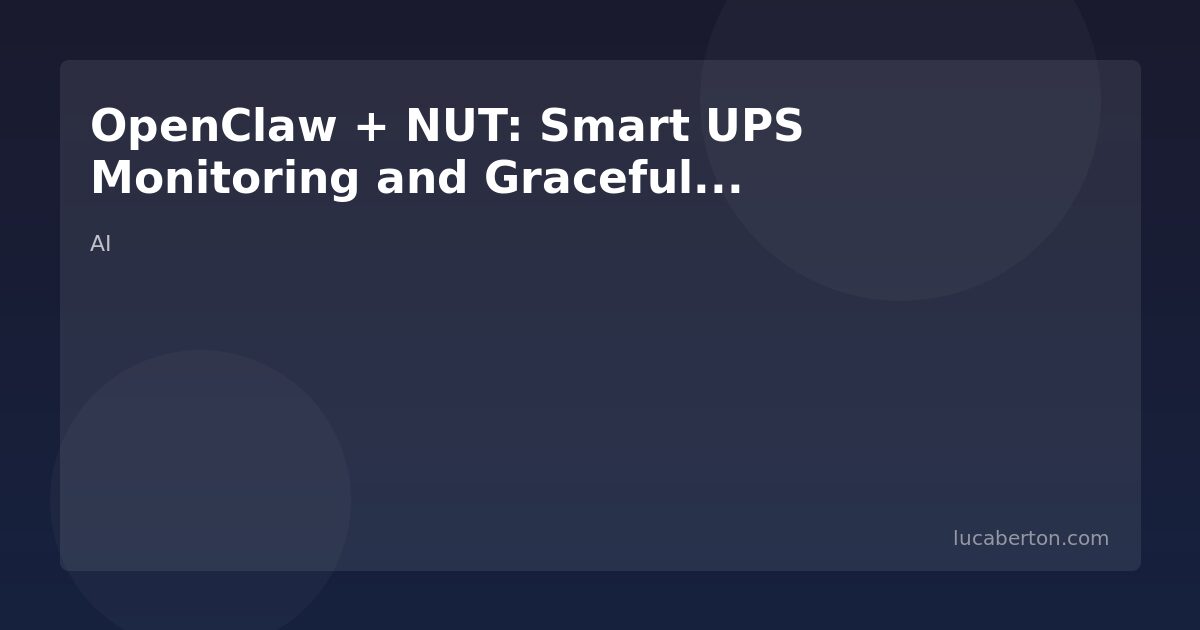 OpenClaw + NUT