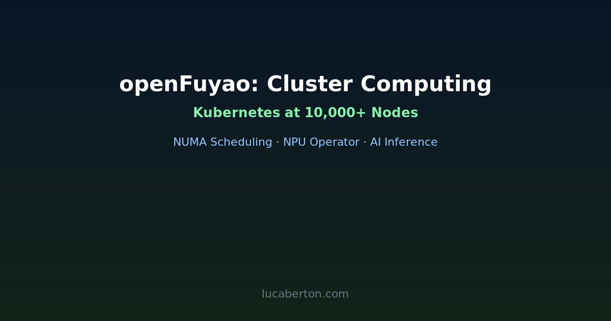 openFuyao open source Kubernetes cluster computing platform for AI and heterogeneous hardware