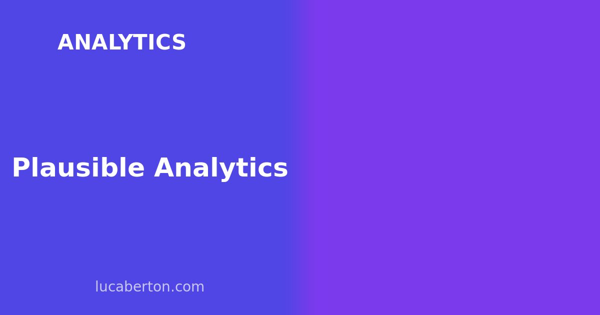 Plausible Analytics: Privacy-First, Lightweight Google Analytics Alternative
