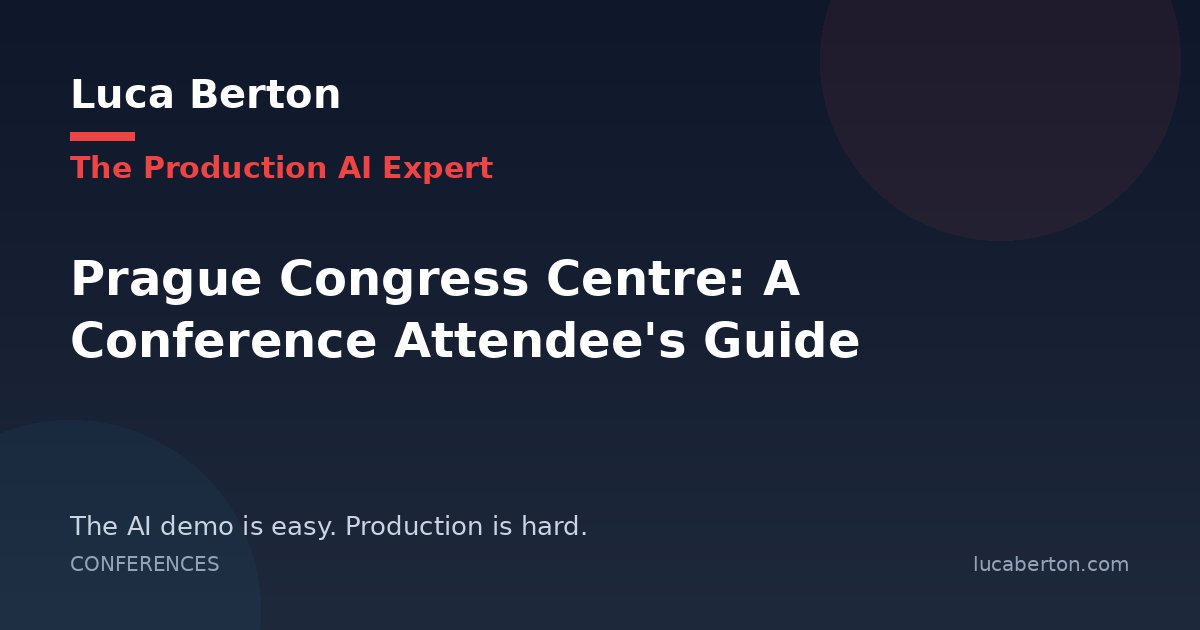 Prague Congress Centre: A Conference Attendee's Guide