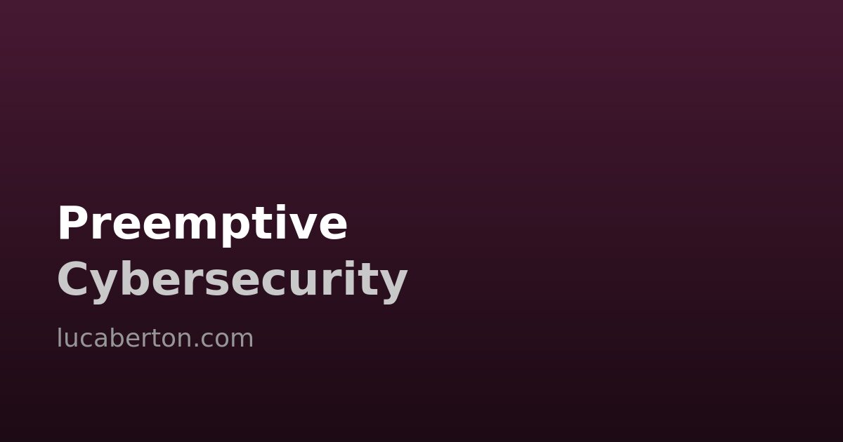 Preemptive Cybersecurity: From Reactive Defense to Predictive Security in 2026