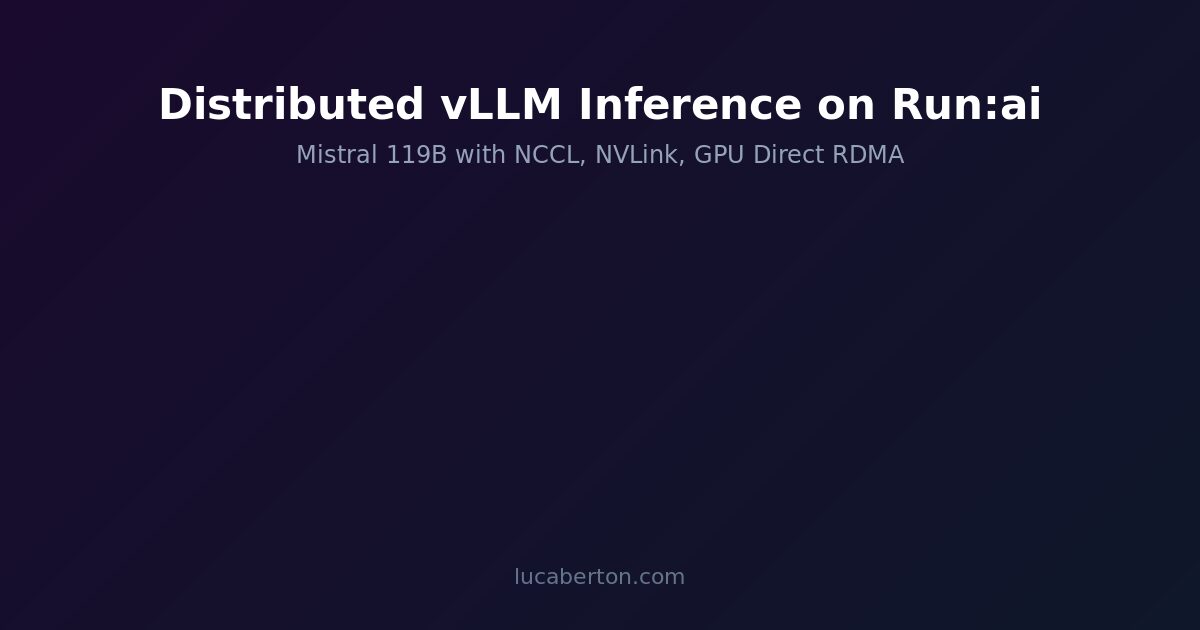Distributed vLLM inference on Run:ai with Mistral 119B