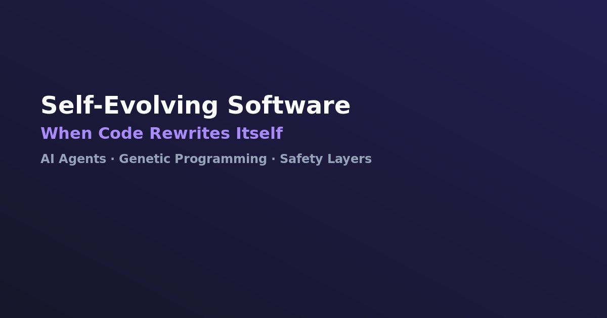 Self-Evolving Software Architecture with AI Agents
