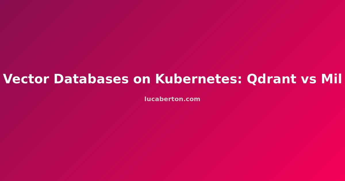 Vector Databases on Kubernetes: Qdrant vs Milvus vs pgvector