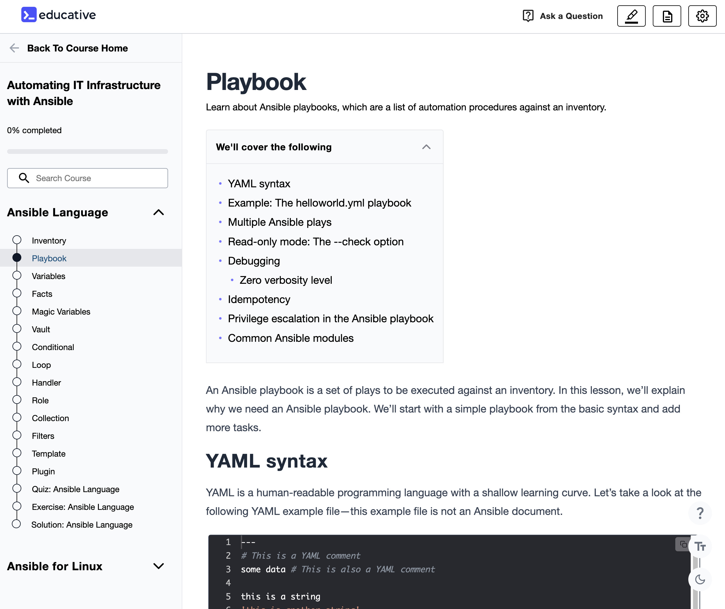 Playbooks, Roles, and Automation