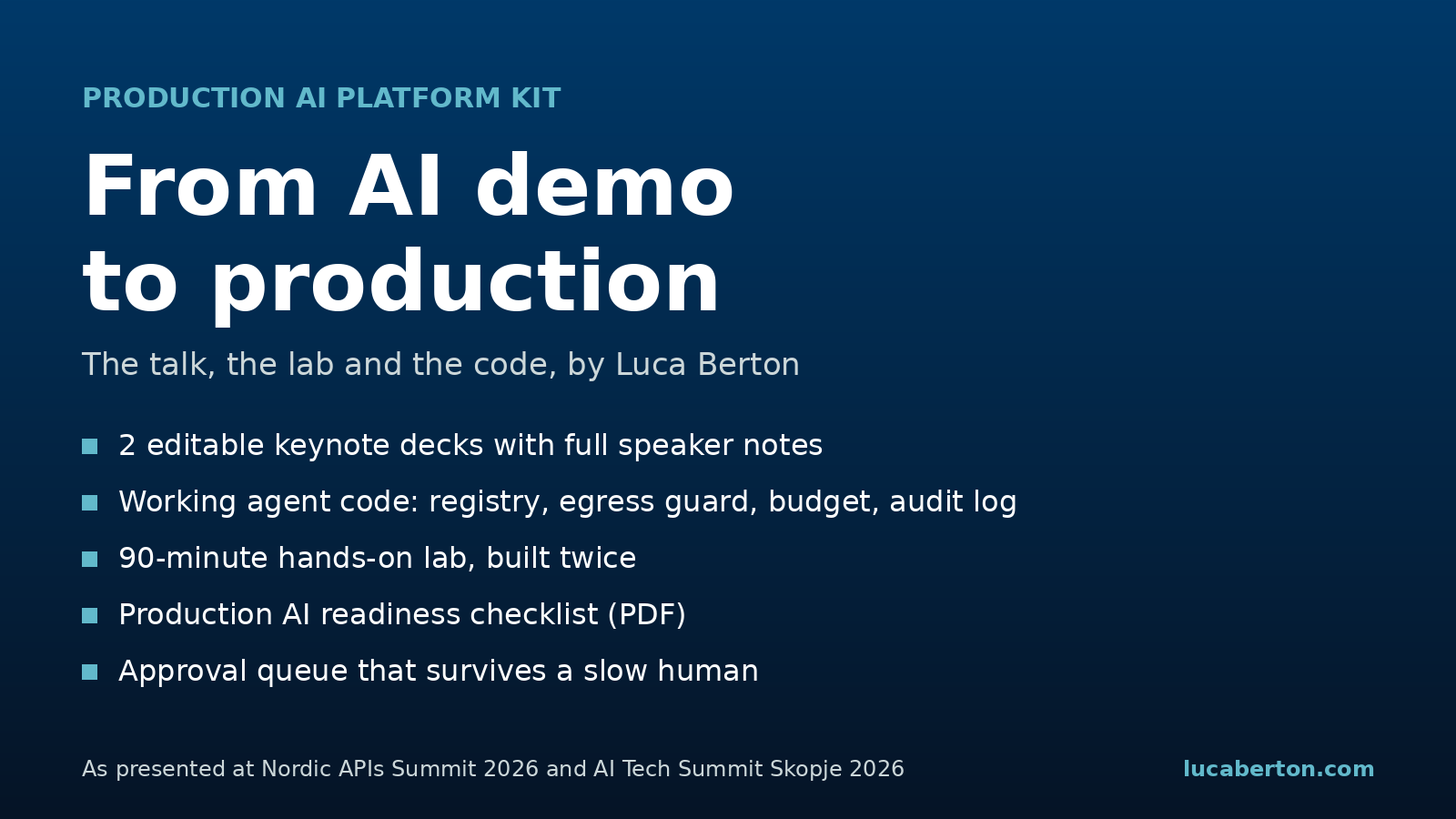 Production AI Platform Kit cover